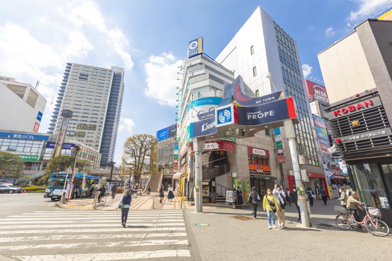 「所沢」駅西口　プロペ通り周辺の街並み