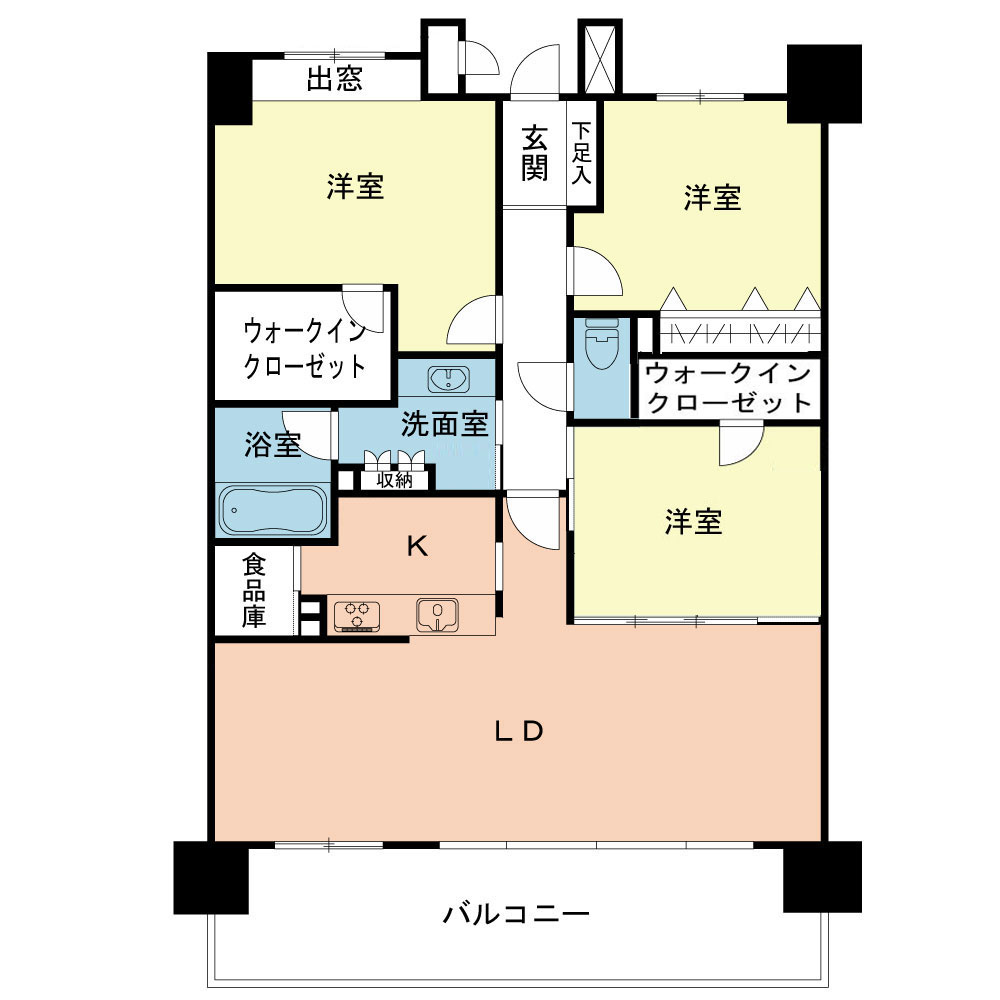 横長リビング